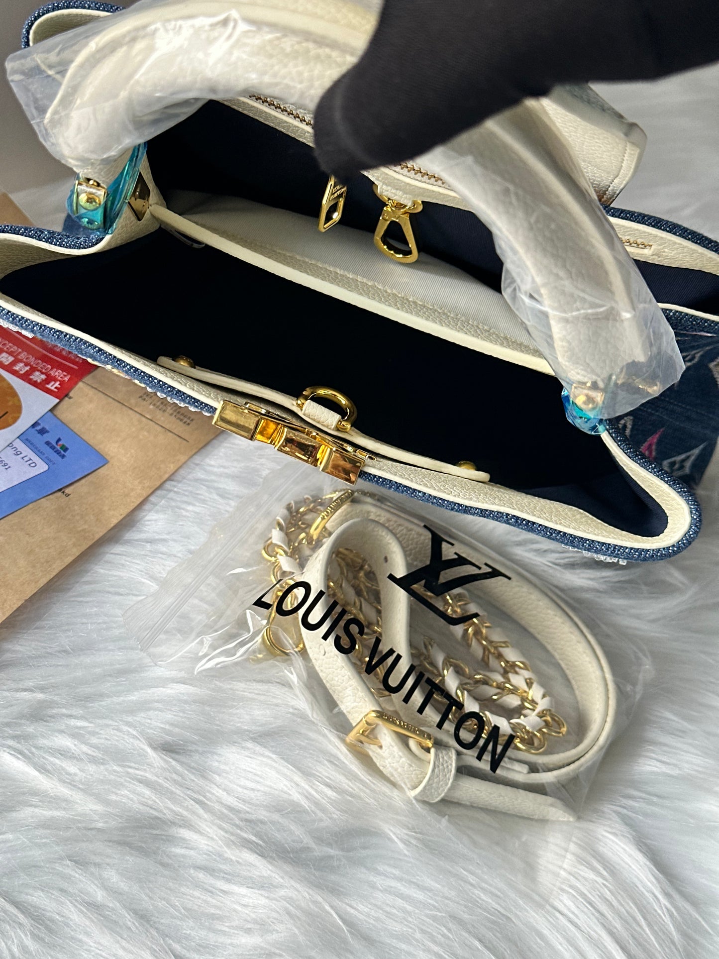 Arma denim bloom tote🌸