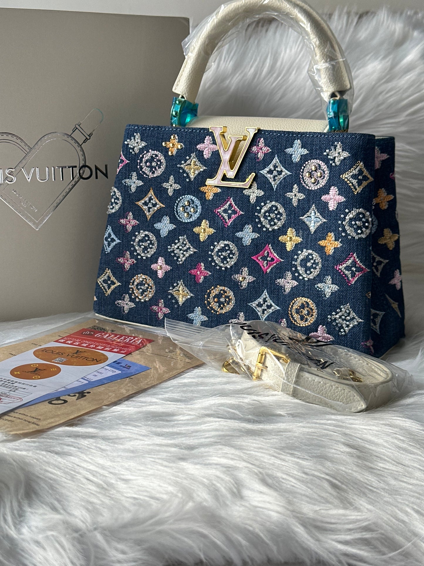 Arma denim bloom tote🌸