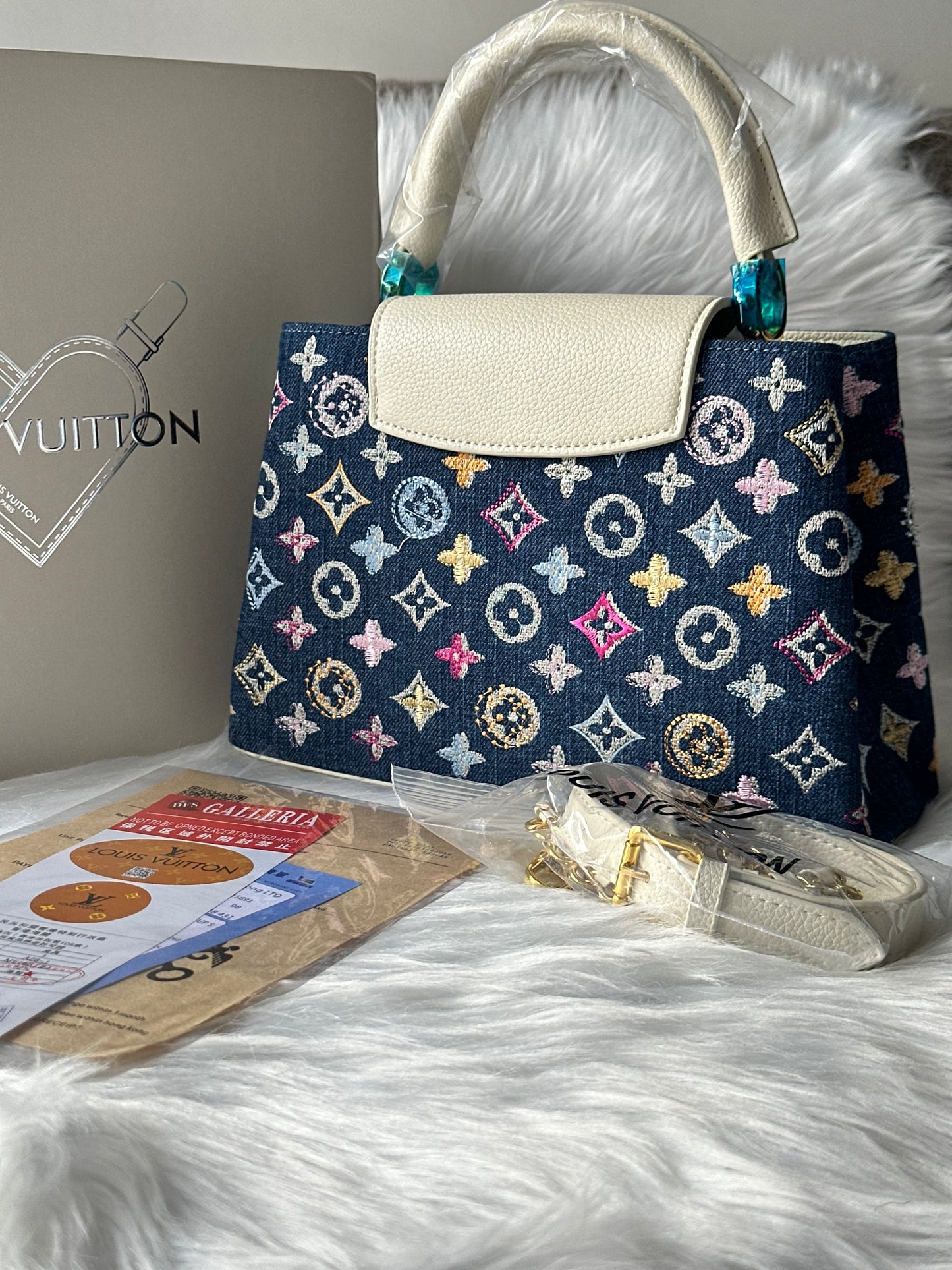 Arma denim bloom tote🌸