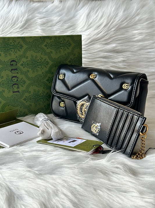 The quilted charm bag